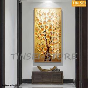 油絵 絵画 寝室 玄関 飾り 壁掛け インテリア美術品 風景絵 木の絵 印象派 額装