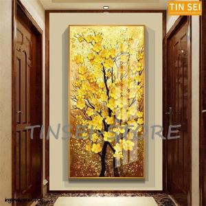 油絵 絵画 寝室 玄関 飾り 壁掛け インテリア美術品 風景絵 木の絵 印象派額装