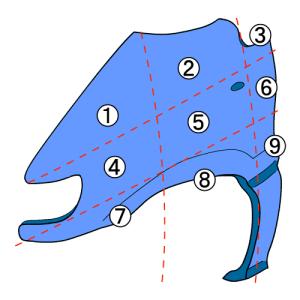 サンバー EBD-TV2 左Fフェンダー ディ...の詳細画像2