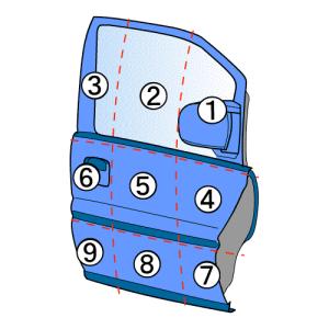 サンバー EBD-TV2 右FドアASSY デ...の詳細画像4