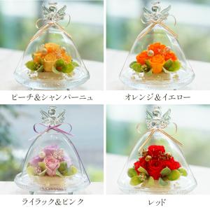 プリザーブドフラワー ガラスドーム エンジェル...の詳細画像2