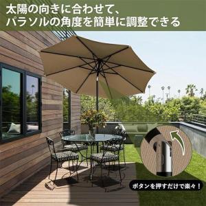 パラソル ガーデンパラソル 日よけ 撥水 UV...の詳細画像2