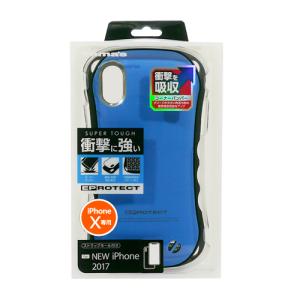 多摩電子工業 iPhone X用 Eprotect Case ブルー TPS08EL 携帯カバー ケース スマホ XS｜iphonecase-tama