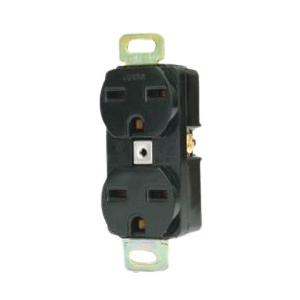 神保電器 1134A（黒） 埋込接地ダブルコンセント 2極 接地極付 15Aー250V