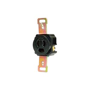 神保電器 1138A（黒） 抜止埋込接地コンセント 2極 接地極付 15Aー125V