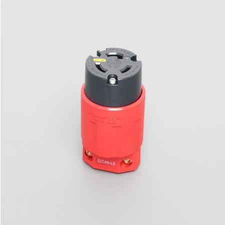 アメリカン電機 3214N-L5-RD 引掛形 コ-ドコネクタボディ(ナイロンカバー) 赤