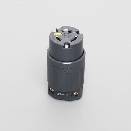 アメリカン電機 3224N-L6 引掛形 コ-ドコネクタボディ(ナイロンカバー)