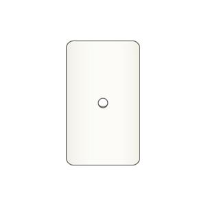 神保電器 6541-T PW エレガンスカセットプレート １連用 ノズル用φ9