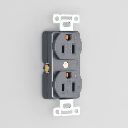 アメリカン電機 7110GD 平刃形 複式埋込コンセント