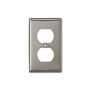 神保電器 807S ステンレスプレート 複式コンセント用プレート １連用