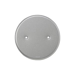 神保電器 814AM ニューメタルプレート 丸形ブランクプレート 取付枠付