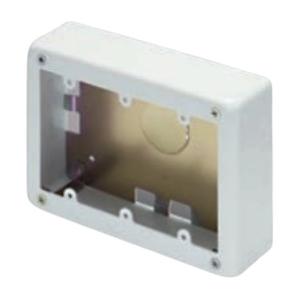 マサル工業 AB5132 メタルモール付属品 3個用スイッチボックス 浅型 ホワイト