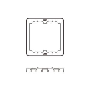 神保電器 BAN-13-2 PW J・WIDEシリーズ 継枠 ２連用 1３mm