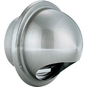 バクマ工業 BD-100MVS120℃ ステンレス製 100φ 丸型フード付換気口 防火ダンパー付 ...