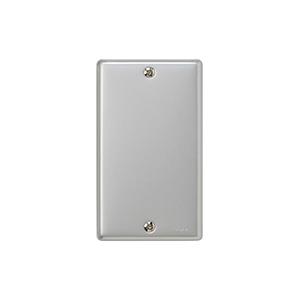 神保電器 BP-0A ニューメタルプレート角形ブランクプレート １連用 取付枠付