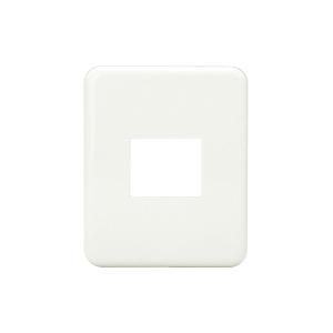 神保電器 BP-1UM PW エレガンスミニプレート 角形 1コ用