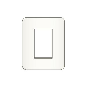 神保電器 BP-2UM PW エレガンスミニプレート 角形 2コ用