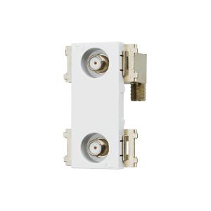 神保電器 CSF-K77W-7-PW 4K8K衛星放送対応 テレビ端子 中間用 2端子型 直列ユニッ...