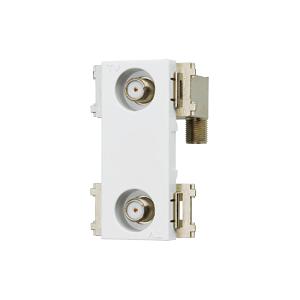 神保電器 CSF-K77W-RPA-PW 4K8K衛星放送対応 テレビ端子 端末用 2端子型 直列ユ...