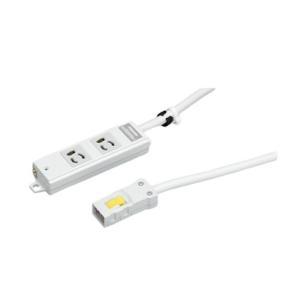 東芝ライテック DC8122EN-5 ハーネス用OAタップ2コ口 抜け止め形 ケーブル長5m DC8...