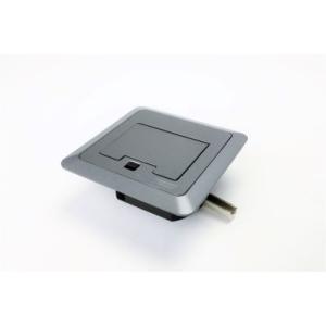 寺田電機 EEM10000 コンセントボックス　ボックス+角型プレート（シルバーメタリック）