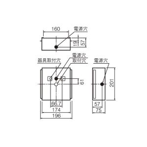 【受注品】 パナソニック FK11760 誘導灯用取付ボックス FA10303用・FA10307用