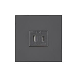 【受注品】神保電器 HTL-1507 HTL 扉付コンセントセット ソリッドグレー