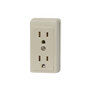 神保電器 JE-55G 露出接地ダブルコンセント 2極接地極付 15A 125V