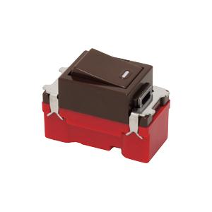 【受注品】神保電器 JEC-BN-1-C 埋込スイッチ 片切 チョコレート色