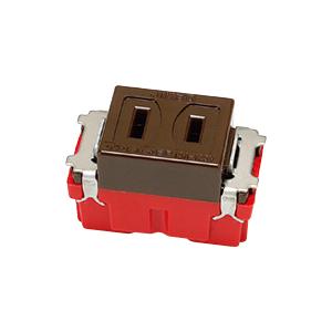 【受注品】神保電器 JEC-BN-5-C 埋込シングルコンセント チョコレート色