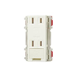 神保電器 JEC-BN-55EK-PW ニューマイルドビーシリーズ アースターミナル付コンセント ダ...