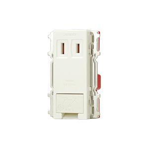 神保電器 JEC-BN-5EK-PW ニューマイルドビーシリーズ アースターミナル付コンセント シン...