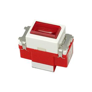 【受注品】神保電器 JEC-BN-6CR(赤)-PW パイロットランプ４A用（赤）