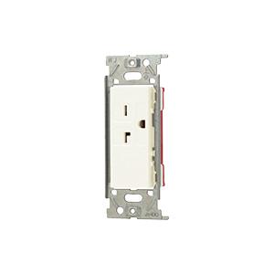 神保電器 JEC-BN-LIG-PW ニューマイルドビーシリーズ 埋込15A・20A兼用接地コンセン...