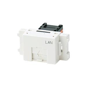 【受注品】神保電器 JEC-BN-LW6L-PW LAN用Cat6対応 埋込モジュラジャック 8極8...