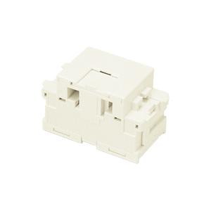 神保電器 JEC-BN-WUJ2C-PW 電話用埋込モジュラージャックコンデンサー内蔵形 ６極２心用