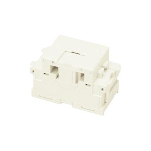 神保電器 JEC-BN-WUJ4C-PW 電話用埋込モジュラージャックコンデンサー内蔵形 ６極４心用