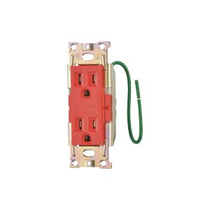 【受注品】神保電器 JME-BN-55GH-AR 医用埋込接地ダブルコンセント（赤）