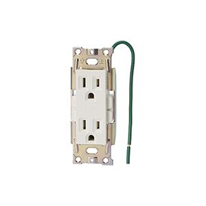 【受注品】神保電器 JME-BN-55GH-PW 医用埋込接地ダブルコンセント (ピュアホワイト）