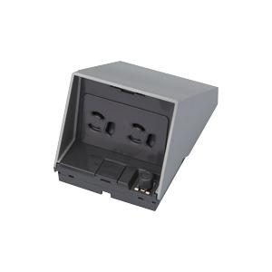 神保電器 JWN-9G9GE-SV アースターミナル付防雨形抜止接地ダブルコンセント シルバー