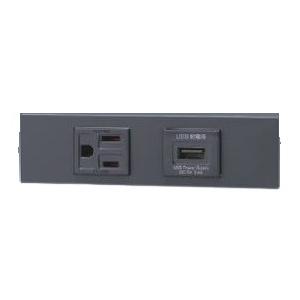 神保電器 KAG-2613 NKシリーズ 接地コンセント＋USBコンセントセット ソフトブラック (...