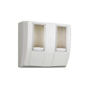 日東工業 MBC-332DB 計器収納ボックス メーターボックス(隠蔽配線用) 2コ用 ダークブラウ...