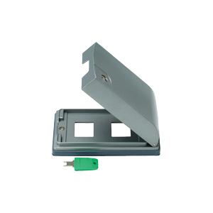 神保電器 MBP-2UWKY 金属防滴プレートキー付き２個用