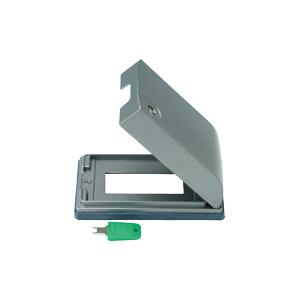 神保電器 MBP-3UWKY 金属防滴プレートキー付き３個用