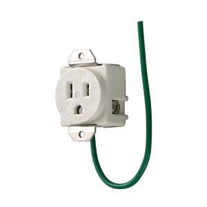 明工社 ME2853T1 医用接地埋込コンセント(機器用) (白)