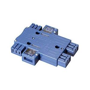 明工社 MJ2496 ハーネス用ジョイントボックス 4分岐（結線完了表示付）（標準色）青