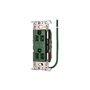 明工社 ML1282T4M ML医用接地埋込ダブルコンセント (緑) C形 Sタイプ