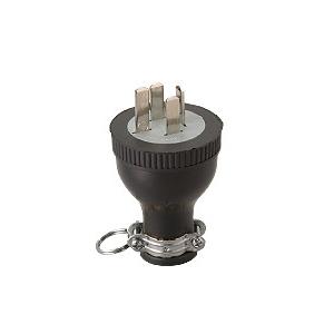 明工社 MP2537 接地ゴムプラグ 3P 15A 250V