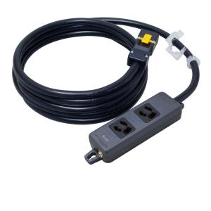 明工社 MR7904NT5BBB 横形OA抜け止め接地タップ 4コ口 コード5m