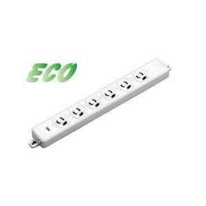 明工社 MR7906-N 横形OA用抜け止め接地タップ 6コ口 【MR7906N】